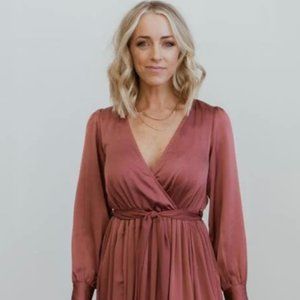 Baltic Born Jenna Maxi Dress | Dark Mauve - S